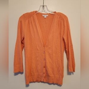 NEW York And Co Long Sleeve Peach 🍑 Shirt Size Small